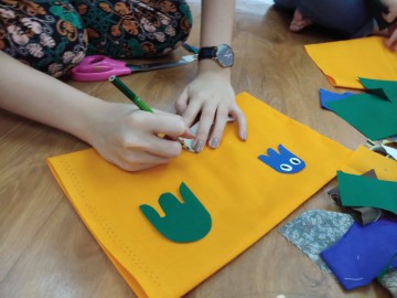 อาสาสมัคร หมอนหนุนอุ่นรัก 29 ก.ค. 62 Volunteer to Produce pillow for Disadvantaged Preschoolers in Thailand July ,29, 19